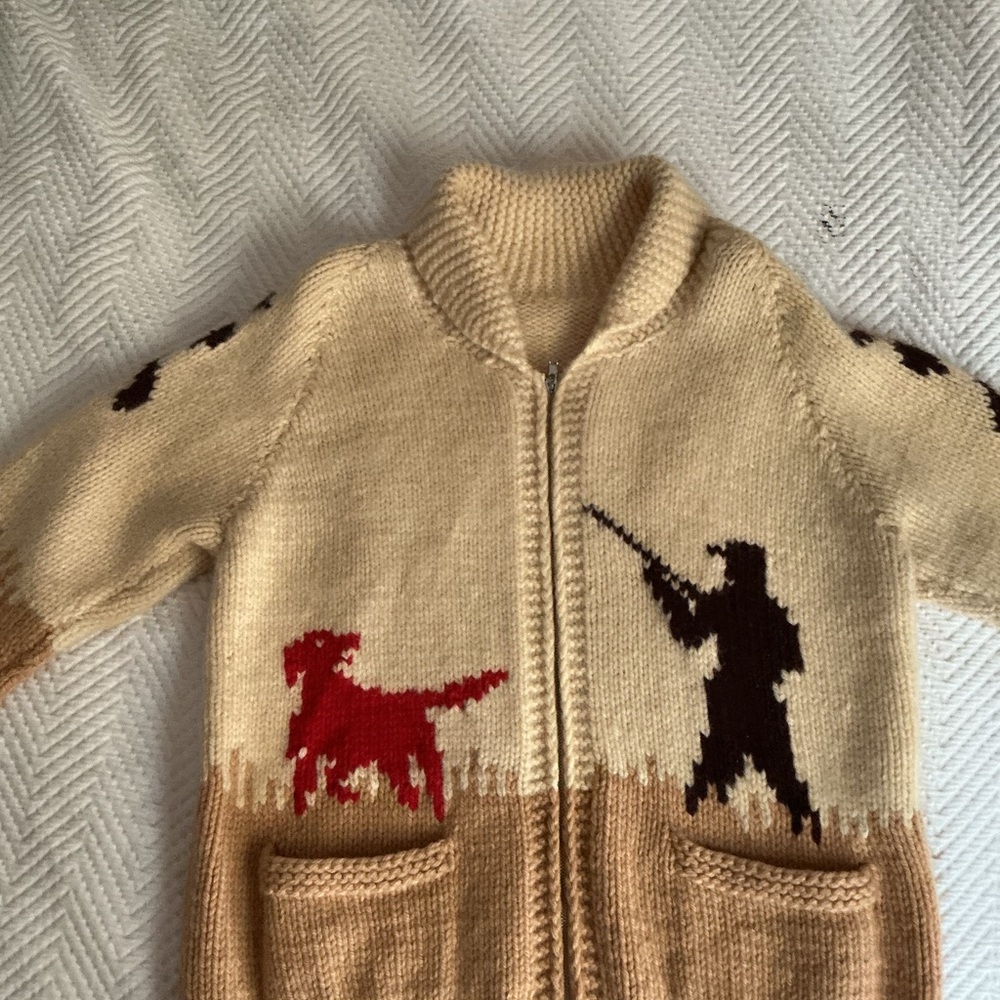 Cowichan Vintage Knit Pheasant Hunting Sweater